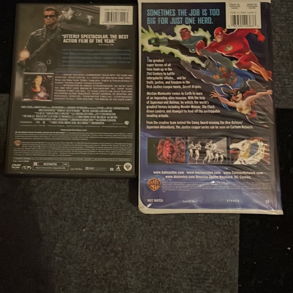 Terminator 3 Full Screen with Special Features DVD and Justice League VHS Tape - Picture 2 of 5